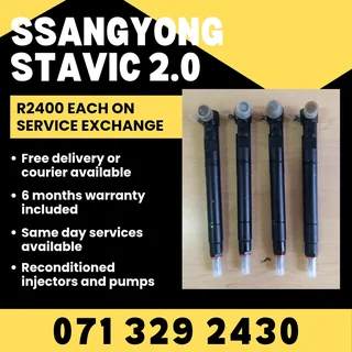 Ssangyong Stavic 2.0 Injectors For Sale With Warranty