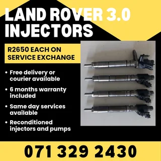 Land Rover 3.0 Injectors For Sale With Warranty