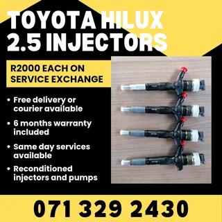 Toyota Hilux 2.5 Injectors For Sale With Warranty
