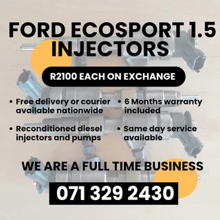 Ford Ecosport 1.5 Injectors For Sale With Warranty