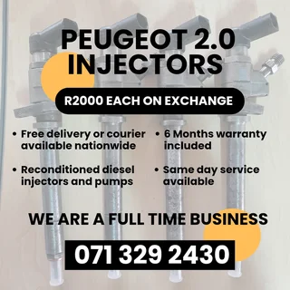 Peugeot 2.0 Injectors For Sale With Warranty Included