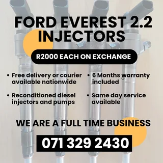 Ford Everest 2.2 Injectors For Sale With Warranty Included In