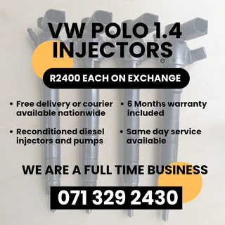 Vw Polo 1.4 Injectors For Sale With Warranty Included