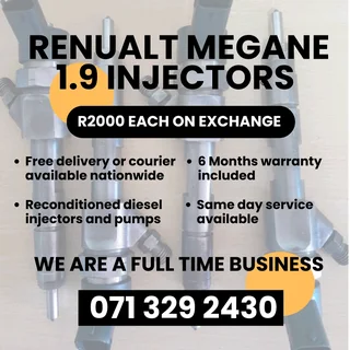 Renualt Megane 1.9 Injectors For Sale With Warranty Included