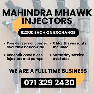 Mahindra Mhawk Injectors For Sale With Warranty Included