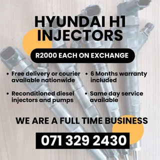 Hyundai H1 Injectors For Sale With Warranty Included