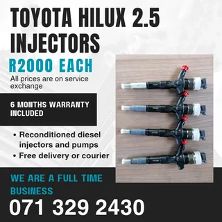 Toyota Hilux 2.5 Injectors For Sale With Warranty Included