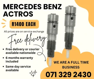Mercedes Benz Actros Injectors For Sale With Warranty Included