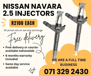 Nissan Navara 2.5 Injectors For Sale With Warranty
