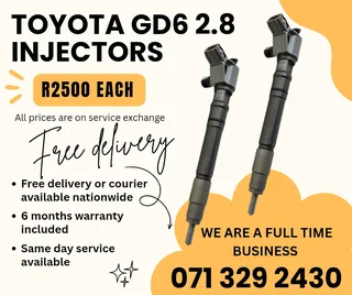 Toyota Gd6 2.8 Injectors For Sale With Warranty