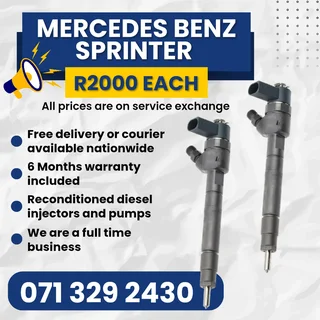 Mercedes Benz Sprinter Injectors For Sale With Warranty Included