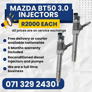 Mazda Bt50 3.0 Injectors For Sale With Warranty Included