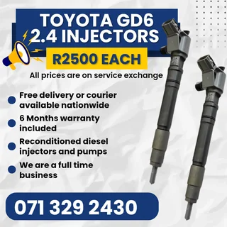 Toyota Gd6 2.4 Injectors For Sale With Warranty Included