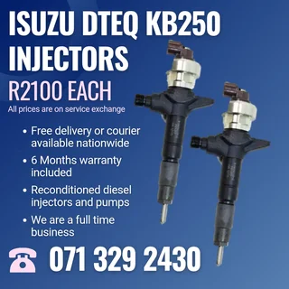 Isuzu Dteq Kb250 Injectors For Sale With Warranty Included