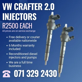Vw Crafter 2.0 Injectors For Sale With Warranty Included