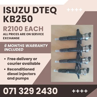 Isuzu Dteq Kb250 Injectors For Sale With Warranty