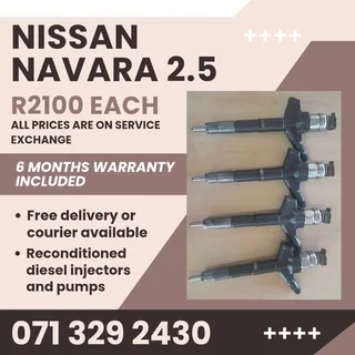 Nissan Navara 2.5 Injectors For Sale With Warranty Included