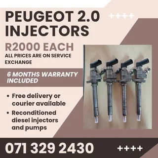 Peugeot 2.0 Injectors For Sale With Warranty