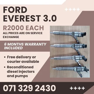 Ford Everest 3.0 Injectors For Sale With Warranty