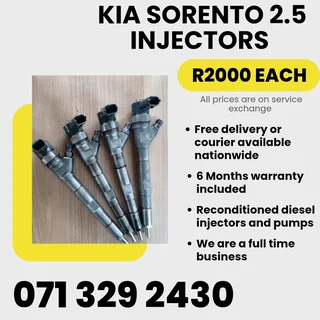 Kia Sorento 2.5 Injectors For Sale With Warranty