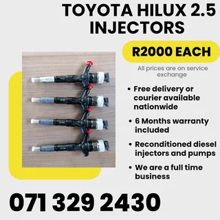 Toyota Hilux 2.5 Injectors For Sale With Warranty Included