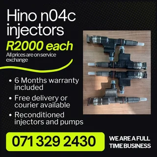 Hino N04c Injectors For Sale With Warranty Included
