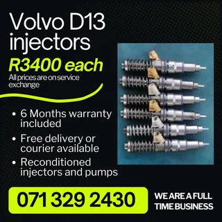 Volvo D13 Injectors For Sale With Warranty