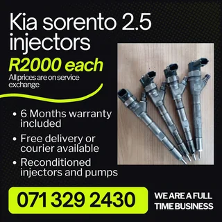 Kua Sorento 2.5 Injectors For Sale With Warranty