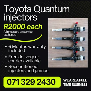 Toyota Quantum 2.5 Injectors For Sale With Warranty