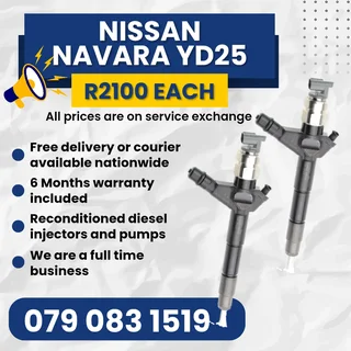 Nissan Navara 2.5 Injectors For Sale With Warranty