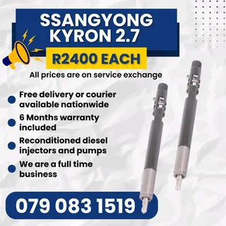 Ssangyong Kyron 2.7 Injectors For Sale With Warranty