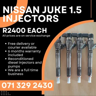 Nissan Juke 1.5 Injectors For Sale With Warranty