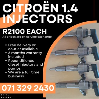 Citroën 1.4 Injectors For Sale With Warranty Included