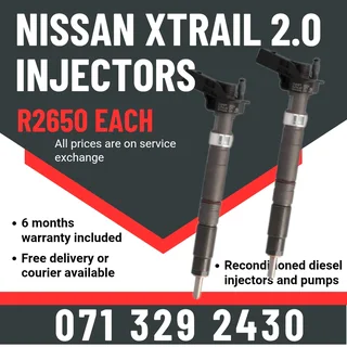 Nissan Xtrail 2.0 Injectors For Sale With Warranty Included