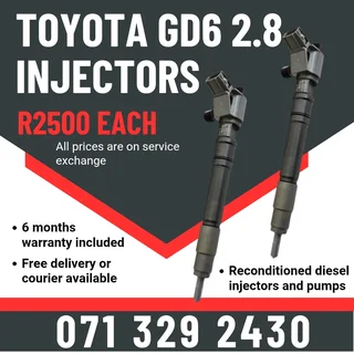 Toyota Gd6 2.8 Injectors For Sale With Warranty Included