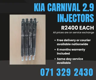 Kia Carnival 2.9 Injectors For Sale With Warranty
