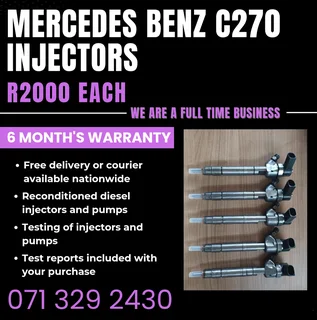 Mercedes Benz C270 Injectors For Sale With Warranty Included