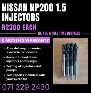 Nissan Np200 1.5 Injectors For Sale With Warranty Included
