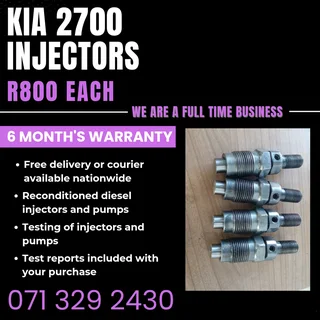 Kia 2700 Injectors For Sale With Warranty Included