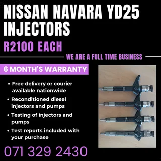 Nissan Navara Yd25 Injectors For Sale With Warranty