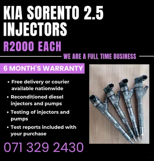 Kia Sorento 2.5 Injectors For Sale With Warranty
