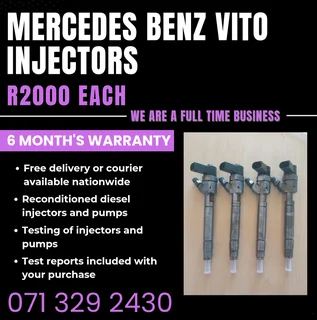 Mercedes Benz Vito Injectors For Sale With Warranty Included