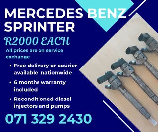 Mercedes Benz Sprinter Injectors For Sale With Warranty