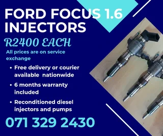 Ford Focus 1.6 Injectors For Sale With Warranty