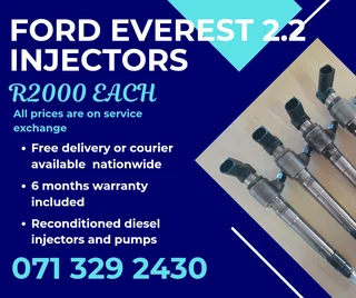 Ford Everest 2.2 Injectors For Sale With Warranty