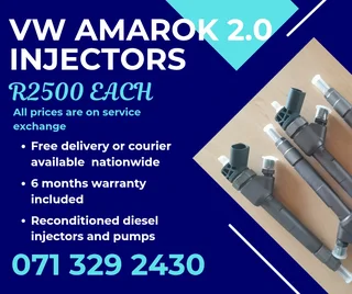 Vw Amarok 2.0 Injectors For Sale With Warranty
