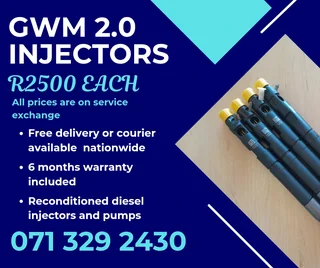 Gwm 2.0 Injectors For Sale With Warranty