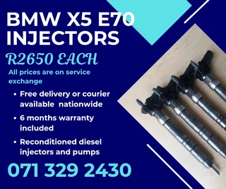 Bmw X5 E70 Injectors For Sale With Warranty