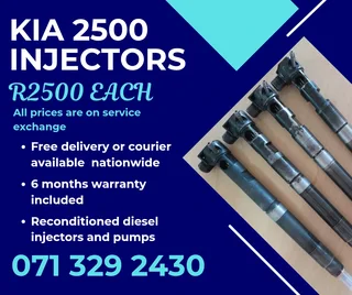 Kia 2500 Injectors For Sale With Warranty