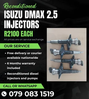 Isuzu Dmax 2.5 Injectors For Sale With Warranty